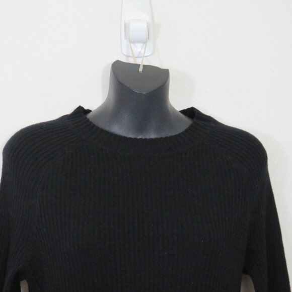 AG Adriano Goldschmied Size XS Wool Cashmere Midi Dress Black Rib Knit NEW - Picture 8 of 8